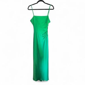 House of Harlow 1960 Cowl Neck Emerald Sheath Dress